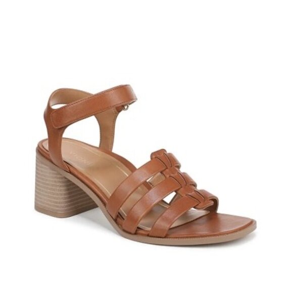 Vionic Maisy Block Heel Strappy Sandals in Tan Size 6 - Picture 16 of 16